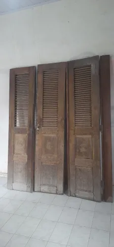 Portas 3 folhas madeira 