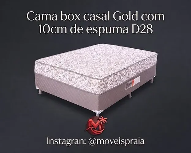 Cama Box Casal Gold com 10cm de Espuma D28 - Bonaflex