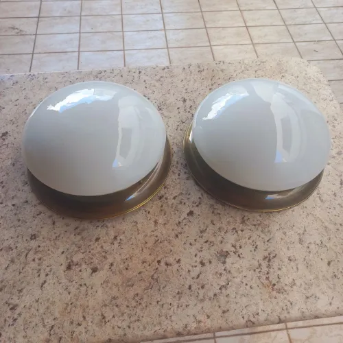 2 Plafons de teto com 3 lâmpada