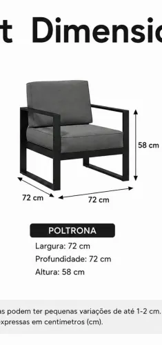 Poltrona Metalon cores a escolha
