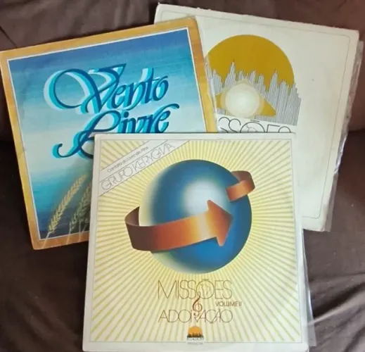 Lote 3 Lp's Discos de Vinil Gospel Evangélico Igreja Batista Morumbi - Guilherme Kerr