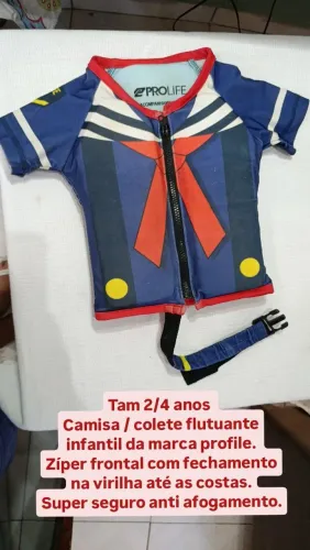 Colete flutuante infantil 