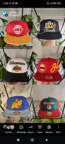 Bonés Raros NBA, MBL, NFL e NHL