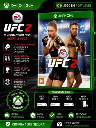 JOGO XBOX ONE UFC 2 MÍDIA FÍSICA ORIGINAL