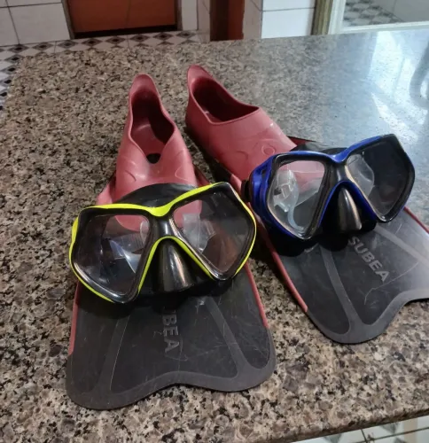 Nadadeira pé de Pato + máscara de mergulho 