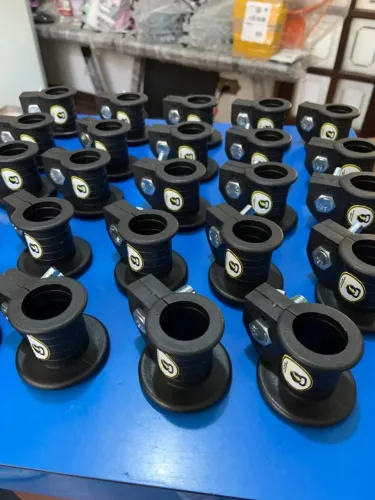 kit 50 presilhas injetadas 25mm para barra pump