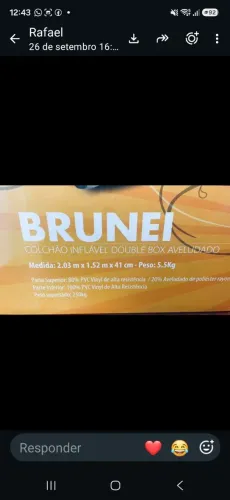 Colchão inflável