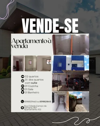 Apartamento térreo à venda no bairro das Indústrias em João Pessoa!