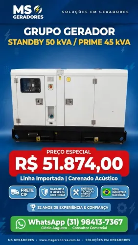 Gerador de Energia 50 Kva