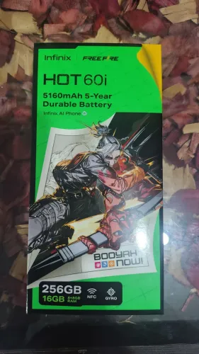 Vendo celular Hot 60i novo na caixa com tudo original