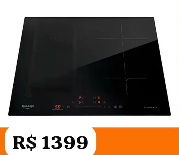 Cooktop de indução 4 bocas dano diplomata 220v