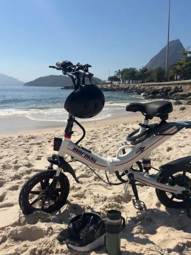 Bicicleta Elétrica Mormaii Dobrável Aro 14 Bateria Lítio