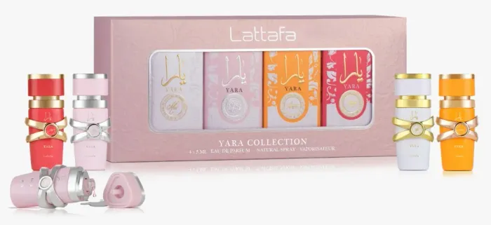 Kit Yara Collection Lattafa - 4 perfumes de 5ml cada