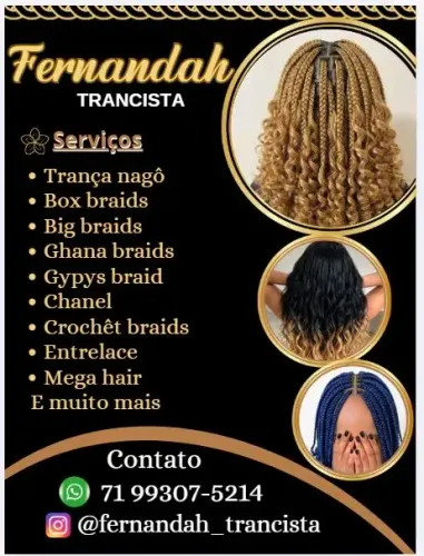 Sou trancista, e estou com promoção imperdível