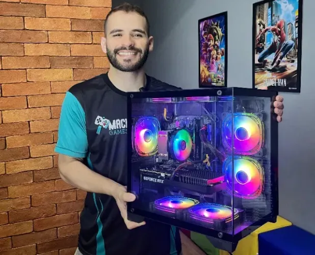 PC Gamer Diamond Ryzen 7 5700X RTX 5060 TI 8Gb, 1TB ssd, Fonte 650W 80 Plus (Somos Loja e