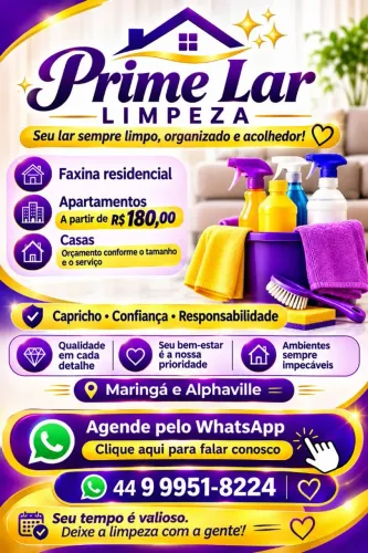 ? Diarista em Maringá - Limpeza Residencial