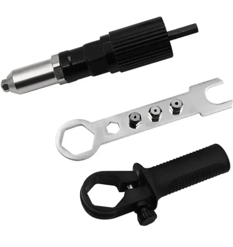 KIT ADAPTADOR REBITADOR PARA FURADEIRA E PARAFUSADEIRA