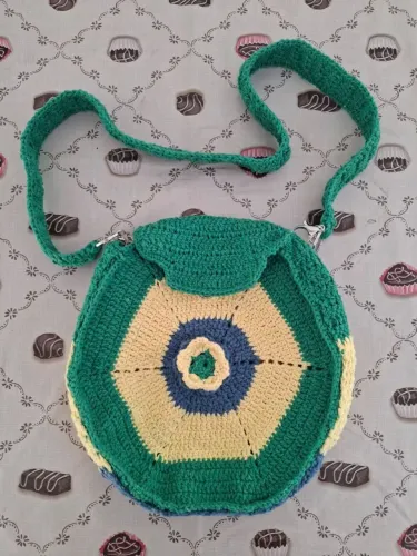 Bolsa de Crochê Artesanal Estilo Brasil - Feita à Mão