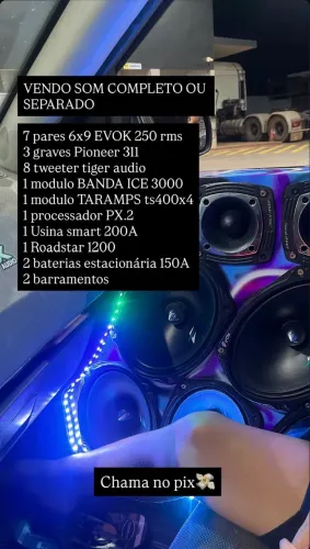 VENDO SOM COMPLETO OU SEPARADO!!