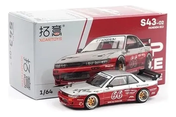 Miniatura Nissan Silvia S13 Pandem 1:64 Pop Race Xcartoys