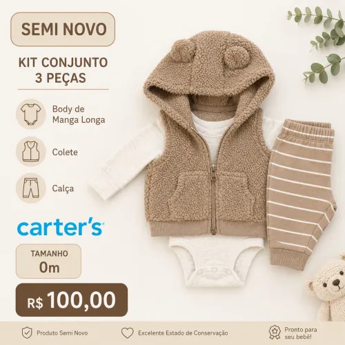 KIT CARTERS CONJUNTO 3 PEÇAS