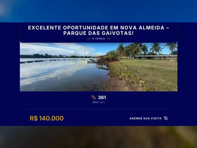 Lote disponível em Parque das Gaivotas, próximo a tudo que você precisa!