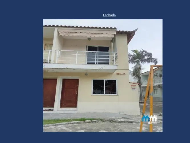 casa duplex em condomínio fechado em Cordovil de 02 quartos