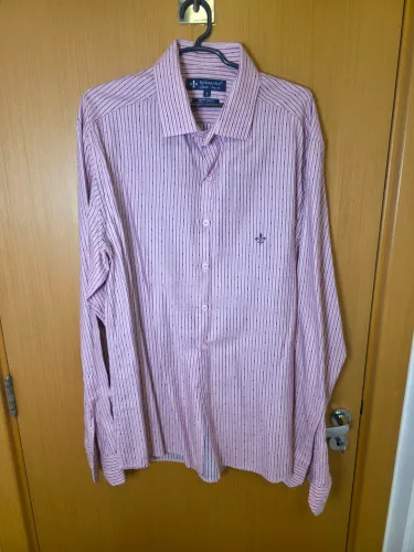 Camisa Dudalina rosa - algodao egipicio - Tamanho 3 - slim fit.