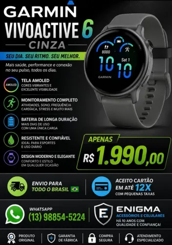 SMARTWATCH GARMIM VIVO ACTIVE 6