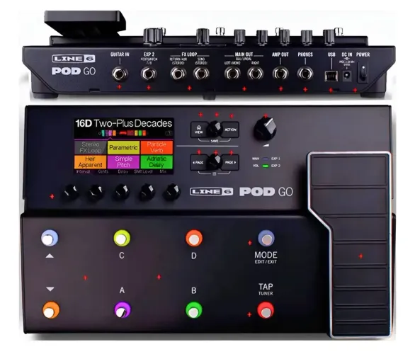 Pedaleira Line 6 Pod Go NOVA + brindes