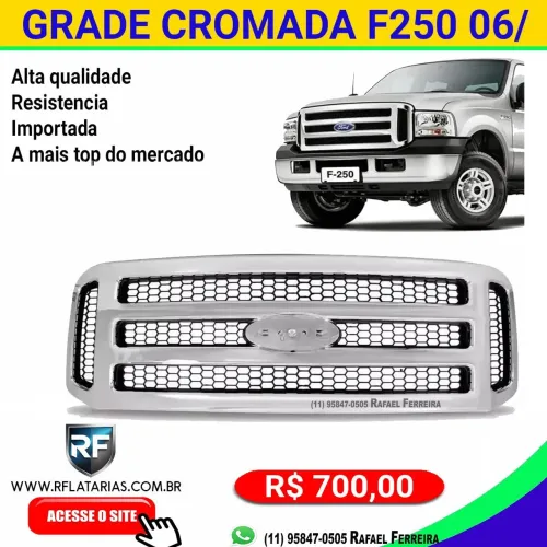 Grade cromada F250
