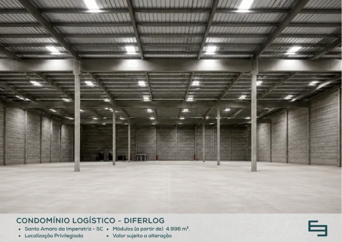 Galpão para alugar na cidade de Santo Amaro da Imperatriz - SC