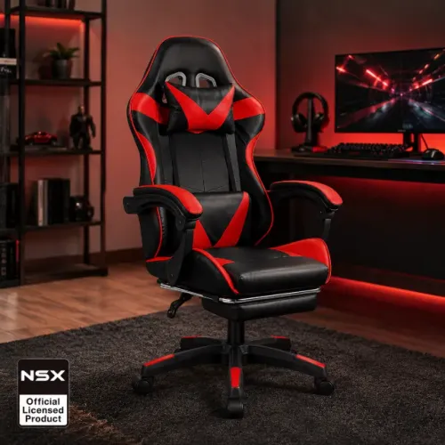 Loja da Fábrica - Cadeira Presidente NSX - Preto e Vermelho