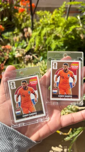 Kit Cody Gakpo Ouro + Bronze Extra Sticker Panini Copa 2026