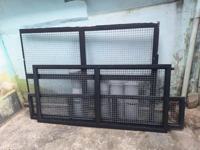 Tela proteção ondulado galvanizado com acabamento