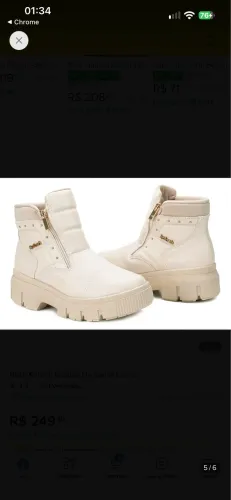 Bota Kolosh cano curto