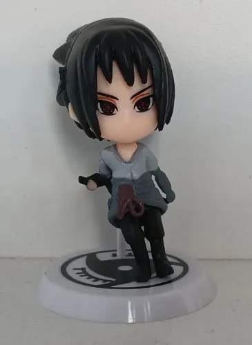 BONECO MINIATURA NARUTO SHIPPUDEN SASUKE UCHIHA