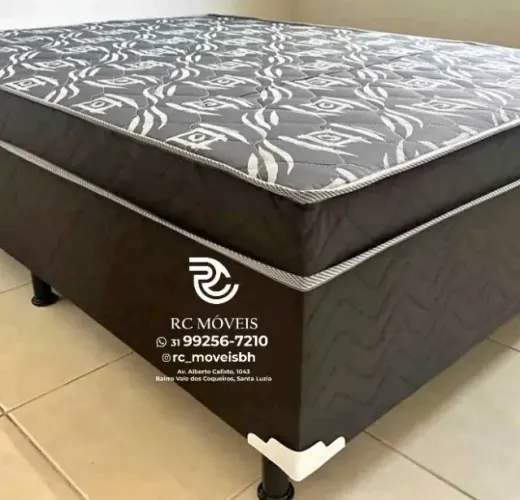 Cama box tamanho casal com Molas Ensacadas OrthoBox 1.38x1.88 Completa