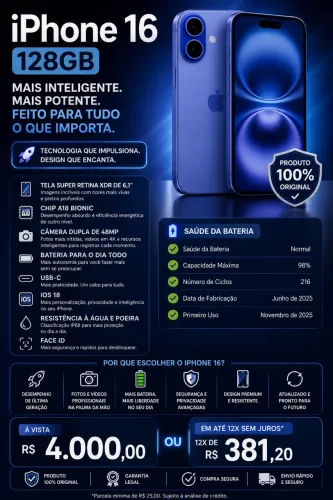 iPhone 16 128GB 