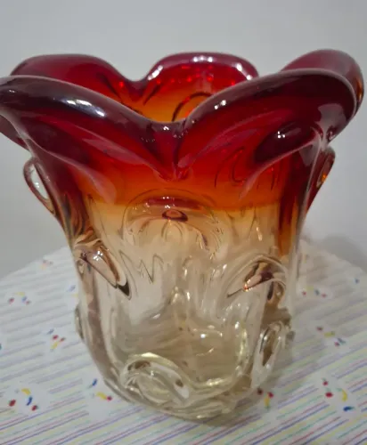 vaso de vidro Murano