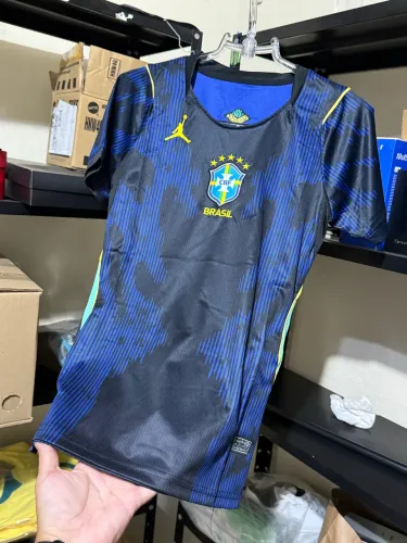 Camisa Brasil Feminina - Azul