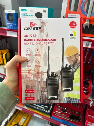 Kit 2 rádios comunicadores com Acessórios