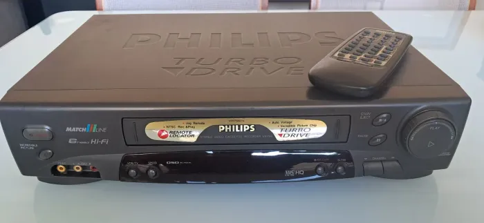 Videocassete Philips Vr756 Turbodrive 6-cabeças Hi-fi 