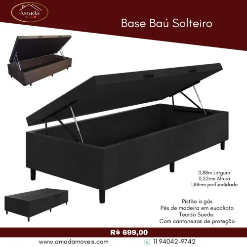 Base baú Solteiro - à pronta entrega 