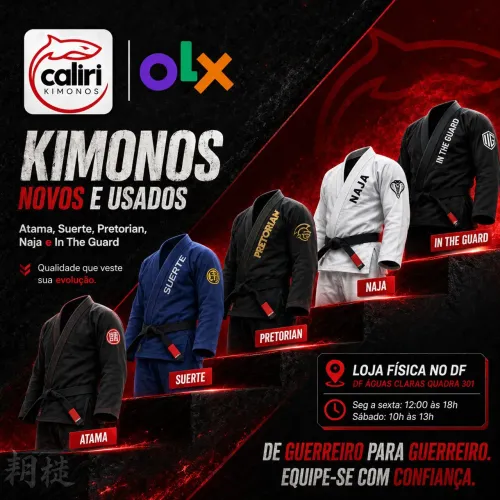 Kimonos novos e usados de Jiu-Jitsu 