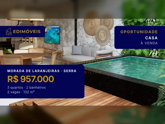 Exclusivo: Casa 3 quartos em Morada de Laranjeiras, venha conhecer!