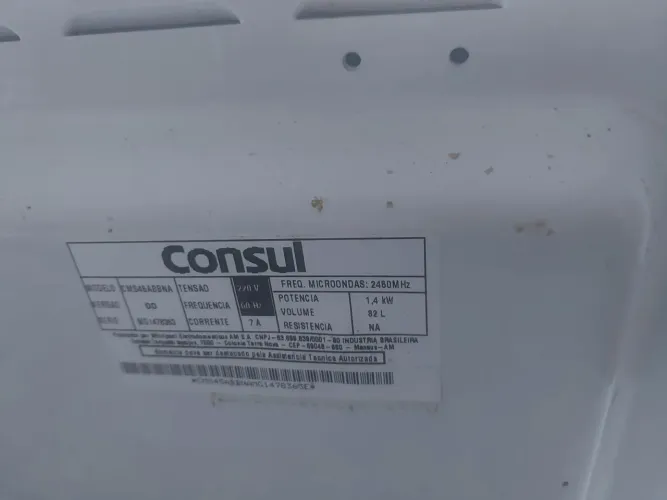 Vendo microondas consul com defeito