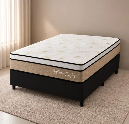 Base com Colchão Casal de Molas Ensacadas Prime Light (FRETE GRÁTIS)