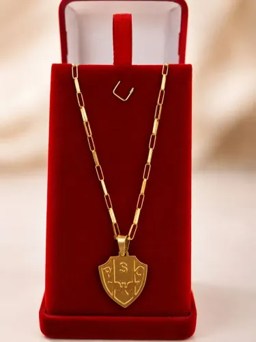 Cordão em ouro 18k com pingente do paysandu