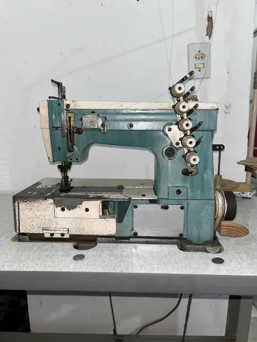 Máquina Galoneira Industrial Maqi 5 Fios Completa - Funcionando | Mesa e Motor Inclusos